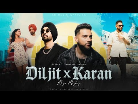 Diljit X Karan Aujla - Mega Mashup | Wavy X Hass Hass | DJ Sumit Rajwanshi | Latest Punjabi Songs by SR Music Official - Album Art