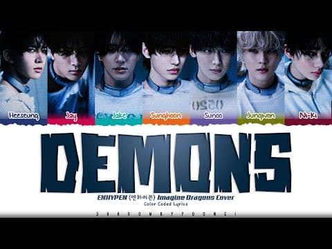 ENHYPEN 'Demons' Lyrics | by ShadowByYoongi - Album Art