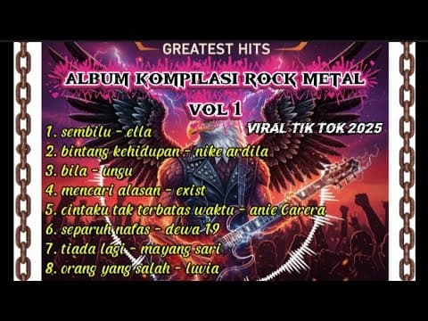 Kompilasi rock metal viral tik tok 2025, cover album vol 1 by Camera Action Music - Album Art