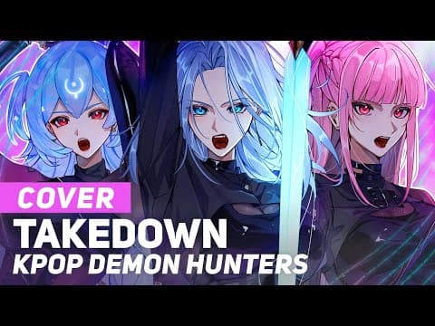KPop Demon Hunters - "TAKEDOWN" | AmaLee feat. Bao The Whale & Mori Calliope by LeeandLie (AmaLee) - Album Art