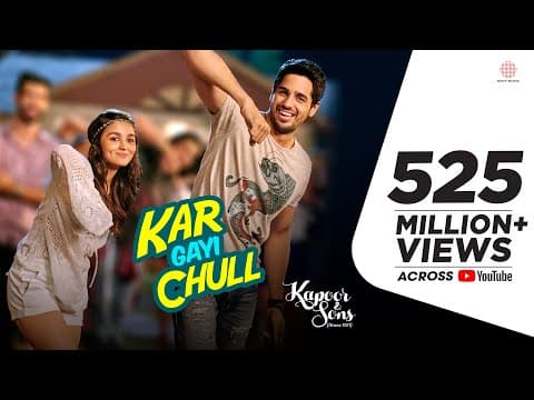Kar Gayi Chull - Kapoor & Sons | Sidharth Malhotra | Alia Bhatt | Badshah | Amaal Mallik |Fazilpuria by Sony Music India - Album Art