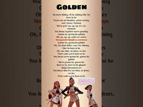 Golden – K-Pop Demon Hunters OST | #Golden #KpopDemonHunters #Lyrics by Lyrics Video - Album Art