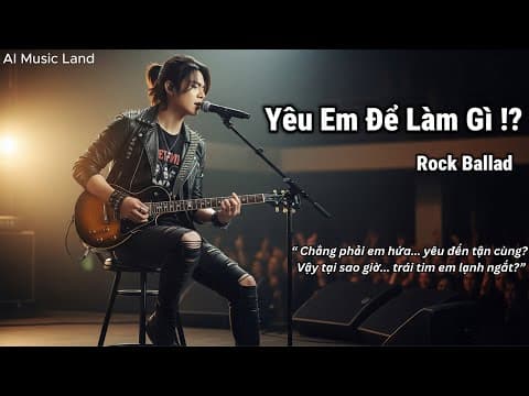 Yêu Em Để Làm Gì !? – Ca Khúc Rock Ballad Đau Đến Tận Cùng | Lyrics by AI Music Land - Album Art