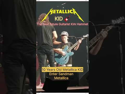 Metallica KID 10 years old Performing a Enter Sandman concert #metallica #jameshetfield#shorts by JPL- Primal Video - Album Art