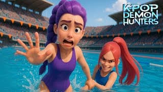 KPop Demon Hunters Swimming Pool Song | Animated |