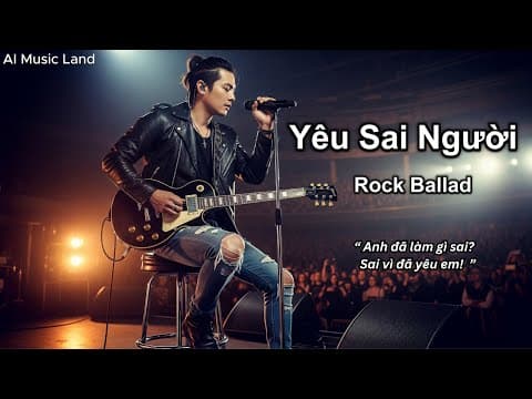 Yêu Sai Người – Anh Đã Đánh Rơi Chính Mình Vì Em | Rock Ballad Lyrics by AI Music Land - Album Art