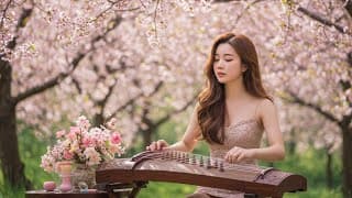 Relaxing for stress relief🌿| Chinese 🎵| Guzheng, Bamboo Flute 🎵✨| Beautiful girl| 3MMusic