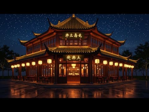 Chinese Restaurant Song - Golden Lantern Glow | AI by Imagine Music AI - Album Art