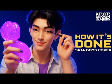 "How It's Done" by SAJA Boys | KPop Demon Hunters | by HUNTRØN - Album Art