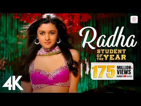 Radha - SOTY | Alia Bhatt | Sidharth Malhotra | Varun Dhawan | Udit Narayan | Shreya Ghoshal | 4K by Sony Music India - Album Art