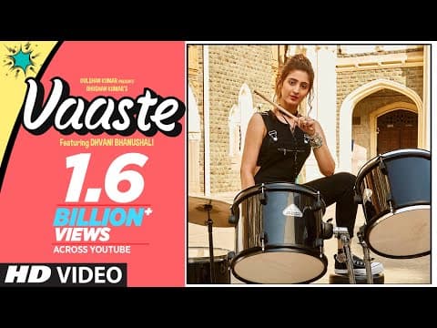 Vaaste Song: Dhvani Bhanushali, Tanishk Bagchi | Nikhil D'Souza | Bhushan Kumar | Radhika R, Vinay S by T-Series - Album Art