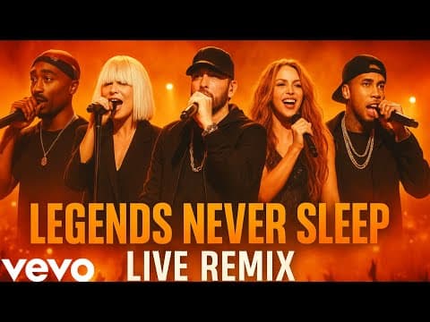 2pac, Sia,ft. Eminem, Shakira,Tyga “Legends Never Sleep ” New song by RAP VIBES OFFICIAL - Album Art