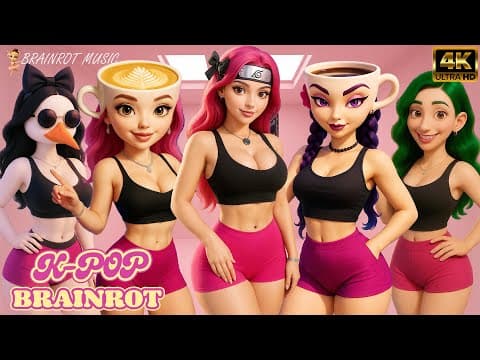 Brainrot Girls / K-Pop Cabi Song x BALLERINA CAPPUCCINA | | by Brainrot Music - Album Art