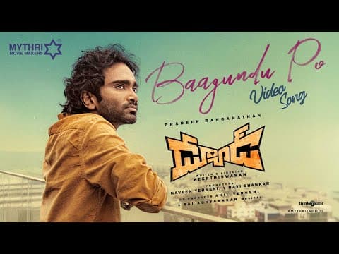Baagundu Po | Dude | Pradeep Ranganathan | @SaiAbhyankkar | Sanjith Hegde | Keerthiswaran | Mythri by Think Music Telugu - Album Art