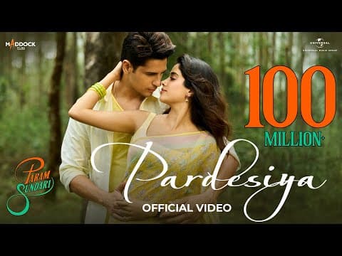 Pardesiya - Param Sundari | Sidharth M, Janhvi K | Sachin-Jigar, Sonu Nigam, Krishnakali, Amitabh B by Universal Music India - Album Art