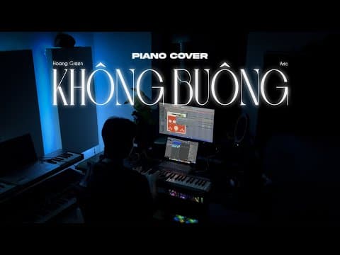 KHÔNG BUÔNG - Hngle ft. Ari | Piano Cover | x Aric by Hoàng Green - Album Art