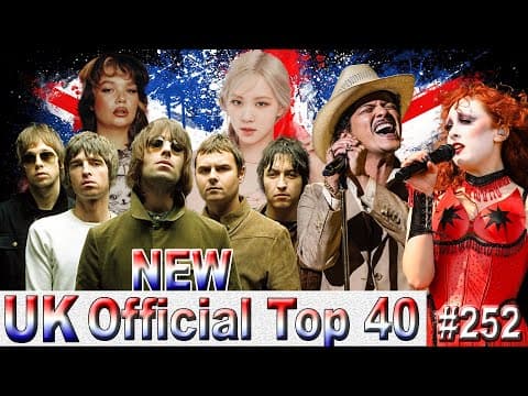 UK Top 40 Singles Chart 08 Aug 2025 № 252 by DSC Top music charts - Album Art