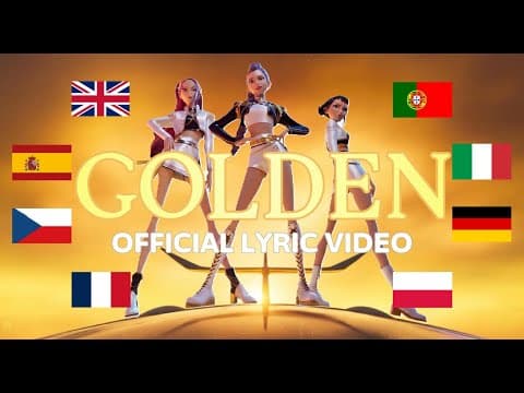 Golden | KPop Demon Hunters - English,Spanish,Czech,French,Italian,Polish,German by LyricsFlow - Album Art