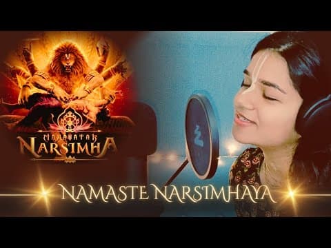 Namaste Narsimhaya | Mahavatar Narsimha 🔥 song cover | Narsimha Aarti by KIRTAN FOREVER! - Album Art