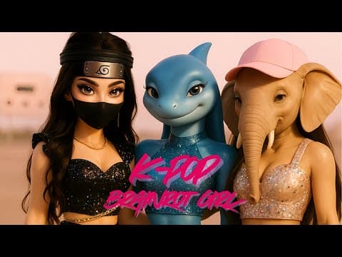 Brainrot Girls - K-pop | by Party Music AI - Album Art