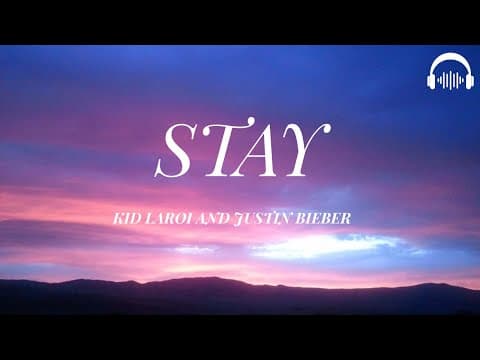 Stay - The Kid LAROI, Justin Bieber | Lyrical by 🎶Melody Vibes - Album Art