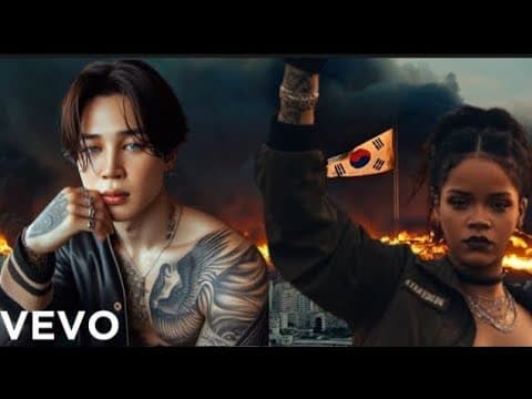 BTS's Jimin & Rihanna - Fire In Korea by Music Lover - Album Art