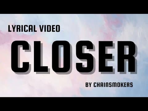 The Chainsmokers – Closer ft. Halsey | Lyrical by ARMYCARAT_FM🎶 - Album Art
