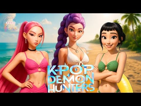KPop Demon Hunters | A Fun Day At The Beach | by Party Tunes Music - Album Art