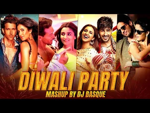 Diwali Party Mashup 2025 | DJ Basque | Bollywood Dance Hits by Zee Music Company - Album Art