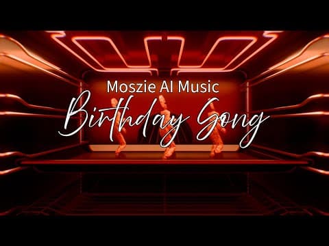 Birthday Song – High-Energy EDM by Moszie AI Music - Album Art