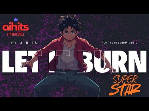 AI Pop Energy by LET IT BURN 🔥 (Anime Inspired Official Music Video) - Album Art