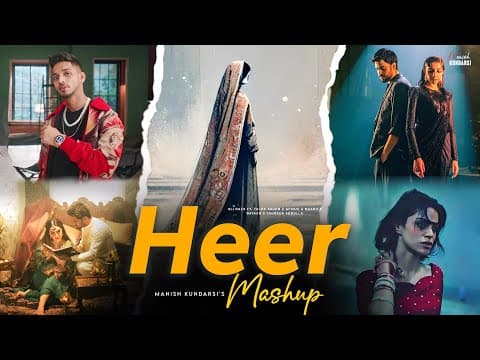 Heer - Mashup | Ali Raza Ft. Talha Anjum, Maanu | Afusic | Latest Songs 2025 | by Manish Kundarsi - Album Art
