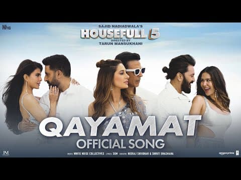 Qayamat : Akshay,Abhishek,Riteish,Jacqueline,Sonam,Nargis |Sajid N |Tarun | Housefull 5 by T-Series - Album Art