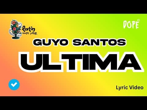 Guyo Santos – Ultima | by Latin Music Plug - Album Art