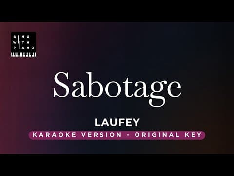 Sabotage - Laufey - Piano Instrumental Cover with Lyrics by Sing with Piano Collections - Album Art