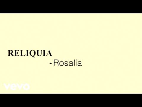 Reliquia by ROSALÍA - Album Art