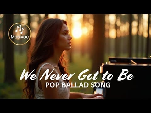 "We Never Got to Be" Latest Pop Ballad Song | English Song | by Musivoc - Album Art