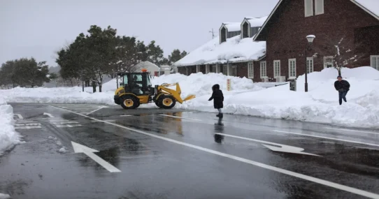 record snowfall - Residents Blame Record Snowfall on 'Aggressive Weather'